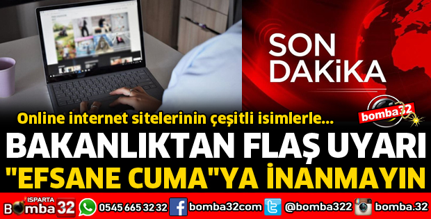 EFSANE CUMA'YA İNANMAYIN