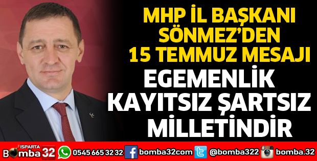 EGEMENLİK KAYITSIZ ŞARTSIZ MİLLETİNDİR