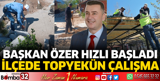 Eğirdir Belediyesi’nde saha çalışmaları hızlandı