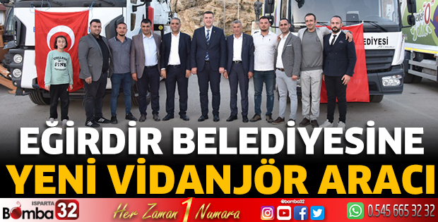 Eğirdir Belediyesine yeni vidanjör aracı