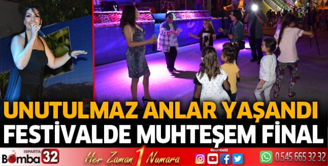 Eğirdir Elma Hasadı festivaline muhteşem final