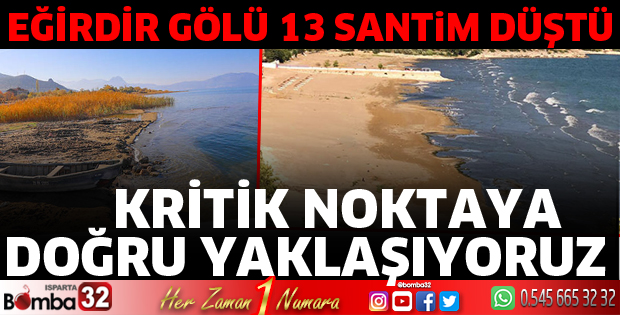 Eğirdir Gölü elden gidiyor