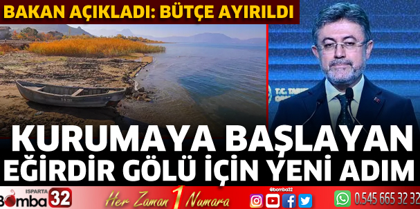 Eğirdir Gölü için yeni adım