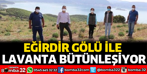 Eğirdir Gölü ile lavanta bütünleşiyor