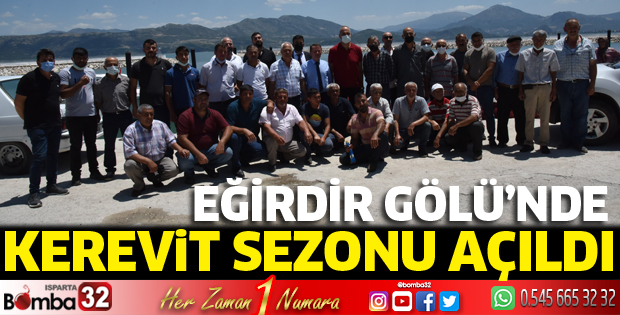 Eğirdir Gölü’nde kerevit sezonu açıldı