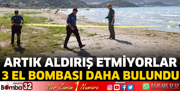 Eğirdir Gölü'nde 3 el bombası daha bulundu