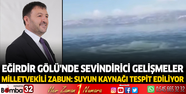 Eğirdir Gölü'nde sevindirici gelişmeler 