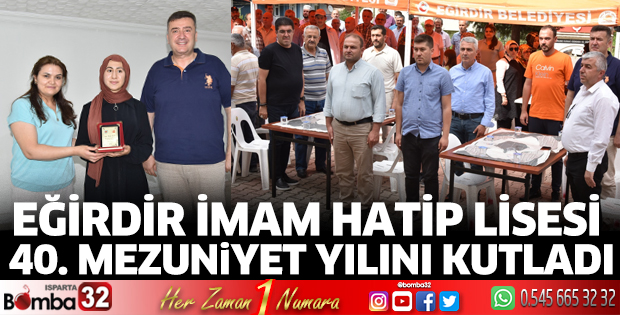 Eğirdir İmam Hatip Lisesi'nde mezuniyet heyecanı