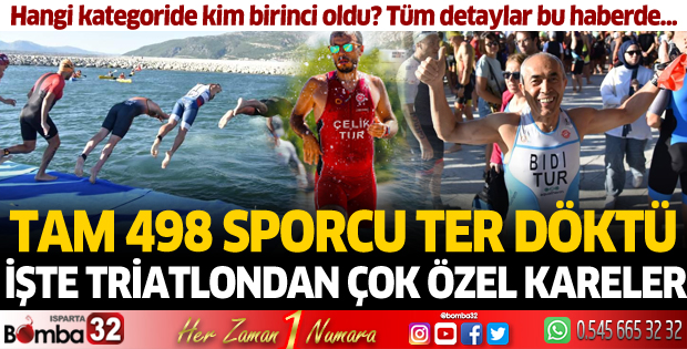 Eğirdir Triatlon'ndan çok özel kareler