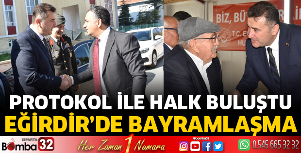 Eğirdir’de bayramlaşma