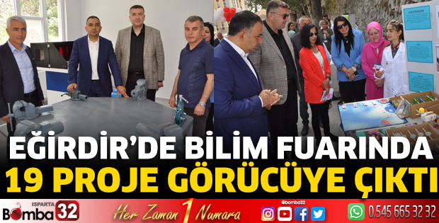 Eğirdir’de Bilim Fuarında 19 proje görücüye çıktı 