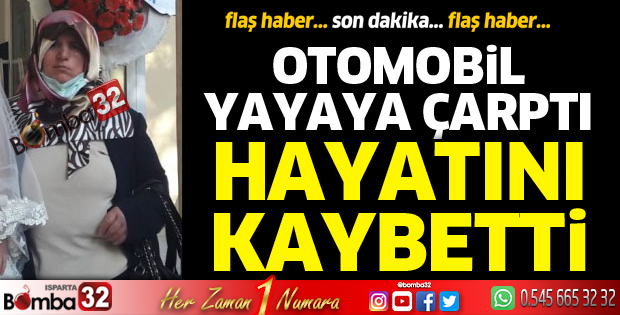 Eğirdir’de feci kaza 1 ölü
