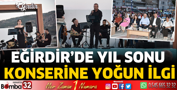 Eğirdir’de Yıl Sonu Konserine Yoğun İlgi
