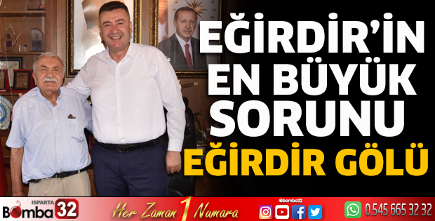 Eğirdir’in en büyük sorunu Eğirdir Gölü