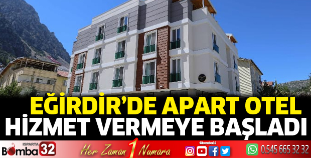 Eğirdir'de apart otel hizmette