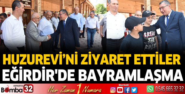 Eğirdir'de bayramlaşma