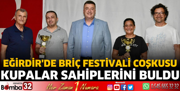 Eğirdir'de Briç Festivali Coşkusu