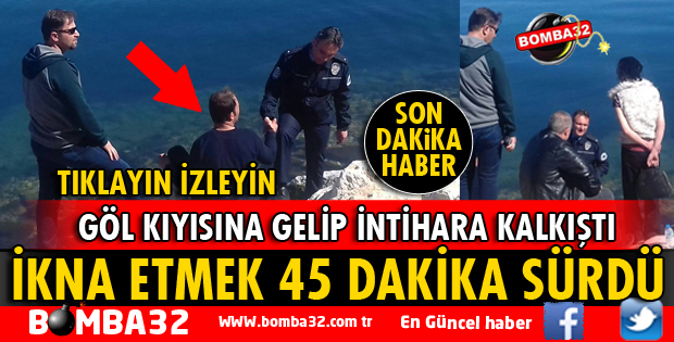 EĞİRDİR'DE İNTİHARI POLİS ENGELLEDİ