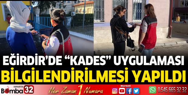 Eğirdir'de KADES uygulaması bilgilendirilmesi yapıldı