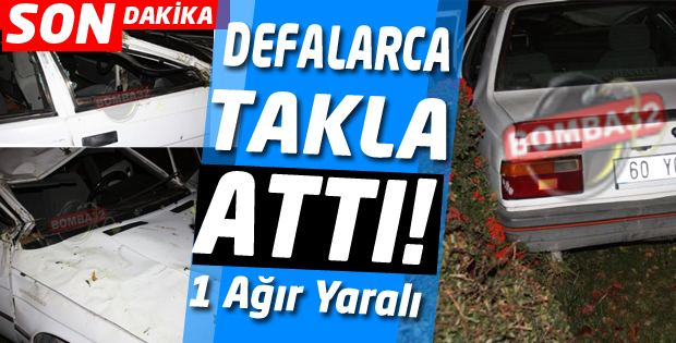 Eğirdir'de Kaza 1 Ağır Yaralı