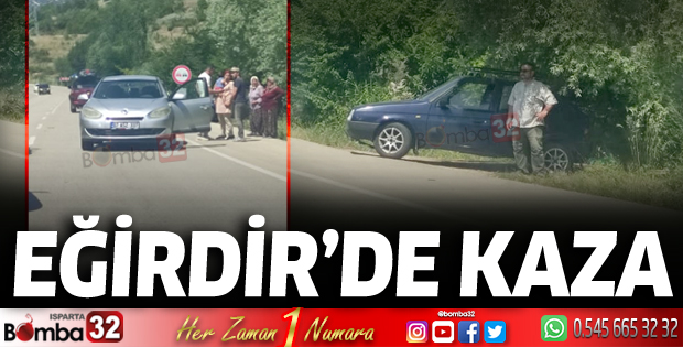 Eğirdir'de kaza
