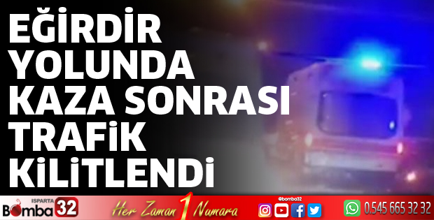 Eğirdir'de kaza