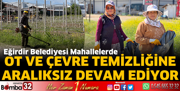 Eğirdir'de mahalle temizliği
