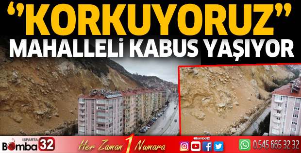 Eğirdir'de mahallelinin 'heyelan' kabusu