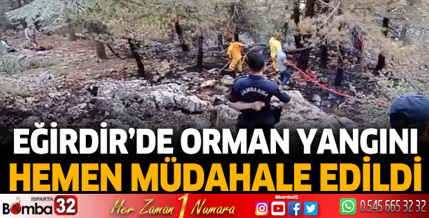 Eğirdir'de orman yangını