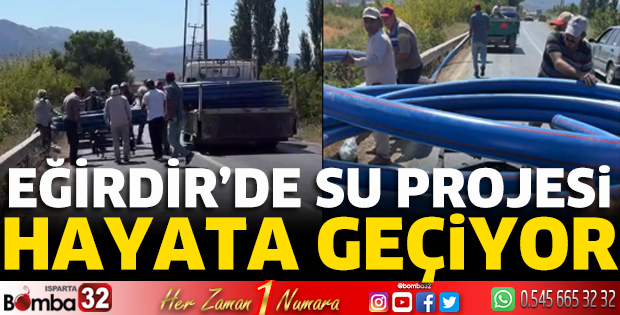 Eğirdir'de su projesi hayata geçiyor