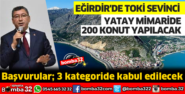 EĞİRDİR'DE TOKİ SEVİNCİ