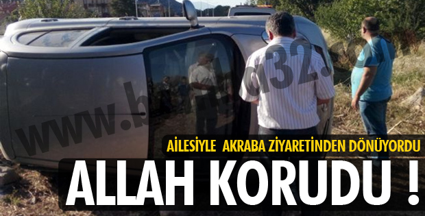 Eğirdir'de  trafik kazası