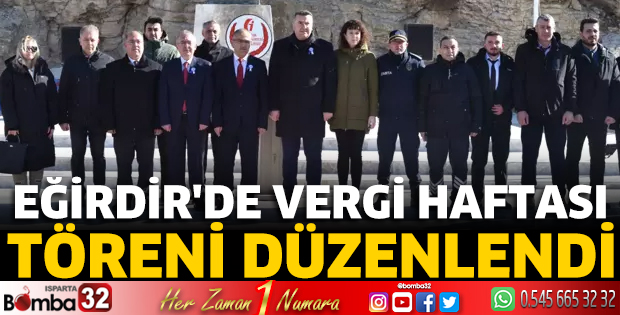 Eğirdir'de Vergi Haftası töreni