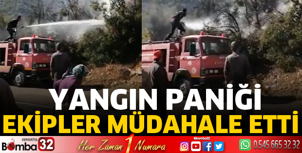 Eğirdir'de Yangın Korkuttu