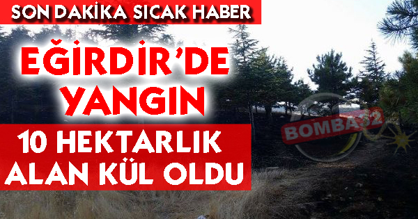 Eğirdir'de Yangın.