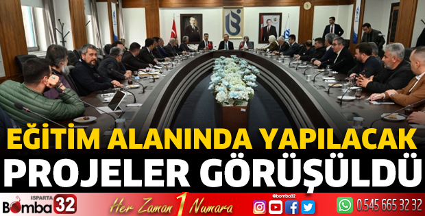 Eğitim alanında yapılacak  projeler görüşüldü