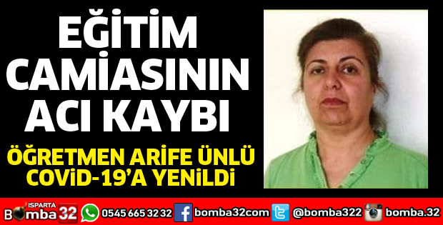 EĞİTİM CAMİASININ ACI KAYBI
