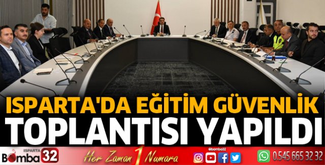 Eğitim Güvenlik Toplantısı Yapıldı
