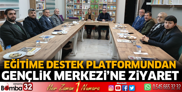 Eğitime Destek Platformundan Gençlik Merkezine ziyaret