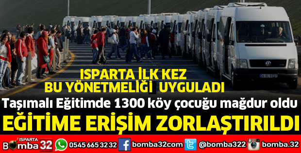 EĞİTİME ERİŞİM ZORLAŞTIRILDI