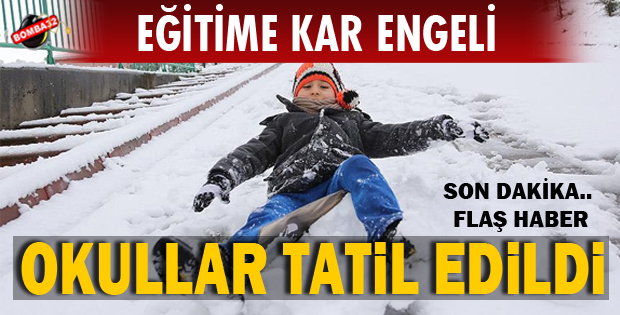 EĞİTİME KAR ENGELİ!