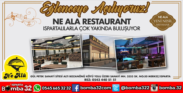 EĞLENCENİN, HUZURUN YENİ ADRESİ  NE ALA RESTEORANT MEYHANE
