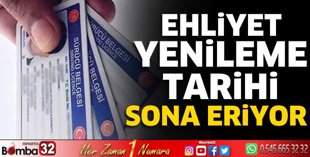 Ehliyet yenileme tarihi sona eriyor