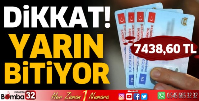 Ehliyet yenilemede son gün yarın 