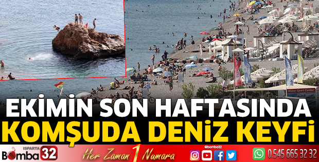 Ekimin son haftasında komşuda deniz keyfi