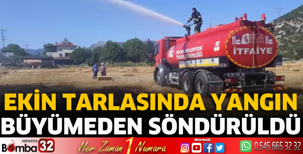 Ekin tarlasında yangın