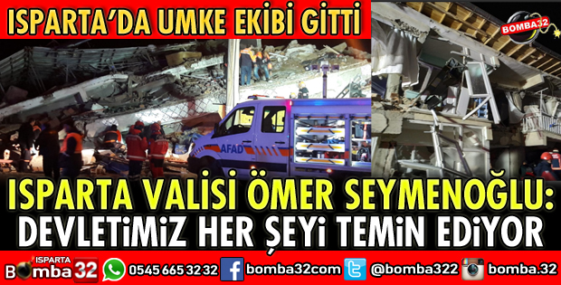 ELAZIĞ'A ISPARTA'DAN UMKE EKİBİ GİTTİ