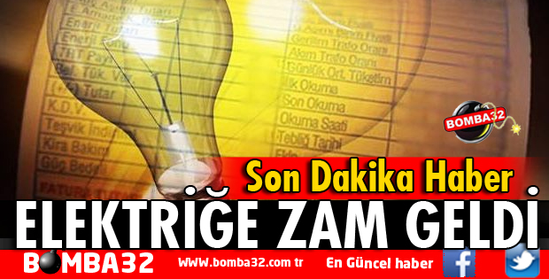 ELEKTRİĞE ZAM GELDİ