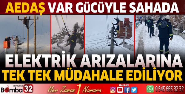 Elektrik arızalarına tek tek müdahale ediliyor