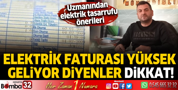 Elektrik faturası yüksek geliyor diyenler dikkat! 